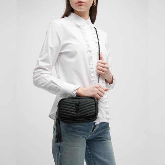 Saint Laurent Lou Mini Camera Crossbody Bag