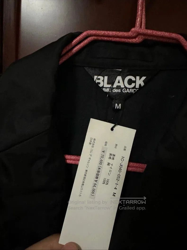 Comme des Garcons COMME des GARCONS Black Nylon Blazer. Size US M / EU 48-50 / 2 - 3 Thumbnail