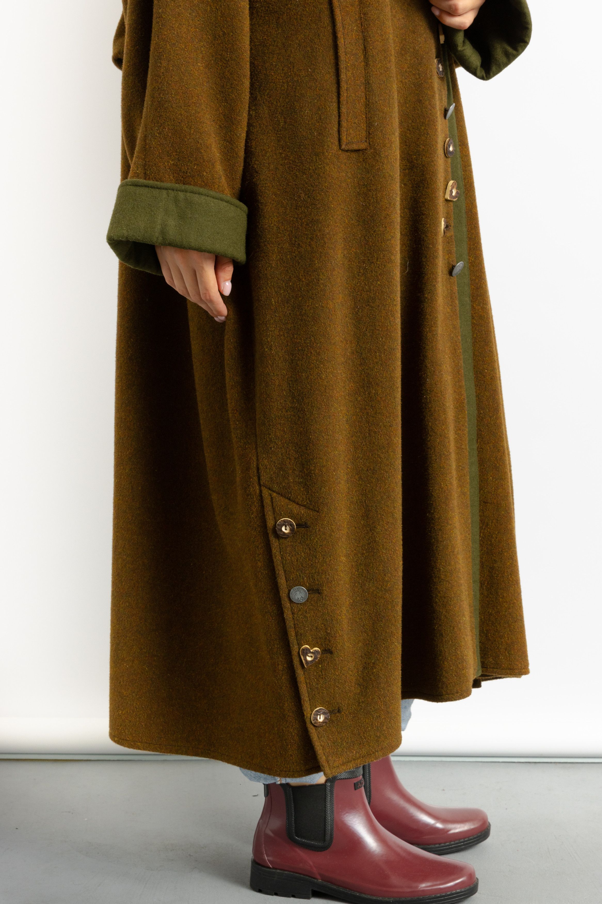 Vintage Tyrol Dirndl Bavarian Long Sleeve Midi Coat Cape 7903 Size ONE SIZE - 6 Thumbnail