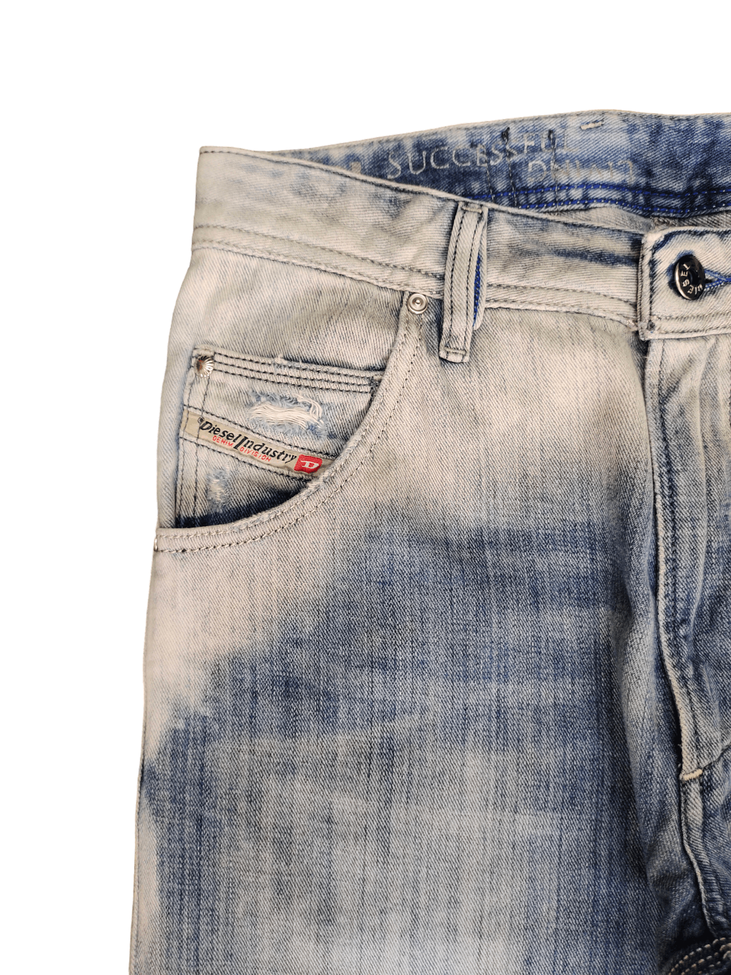 Diesel Vintage Y2k Diesel Krooley Regular Slim Carrot Denim Pants Size US 29 - 4 Thumbnail
