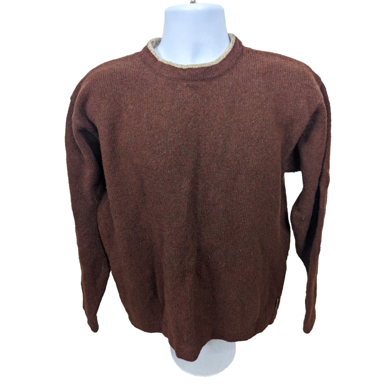 Vintage VINTAGE Woolrich Men Sweater XL Crew Neck Dark Terracotta Brown S11 Size US XL / EU 56 / 4 - 2 Thumbnail