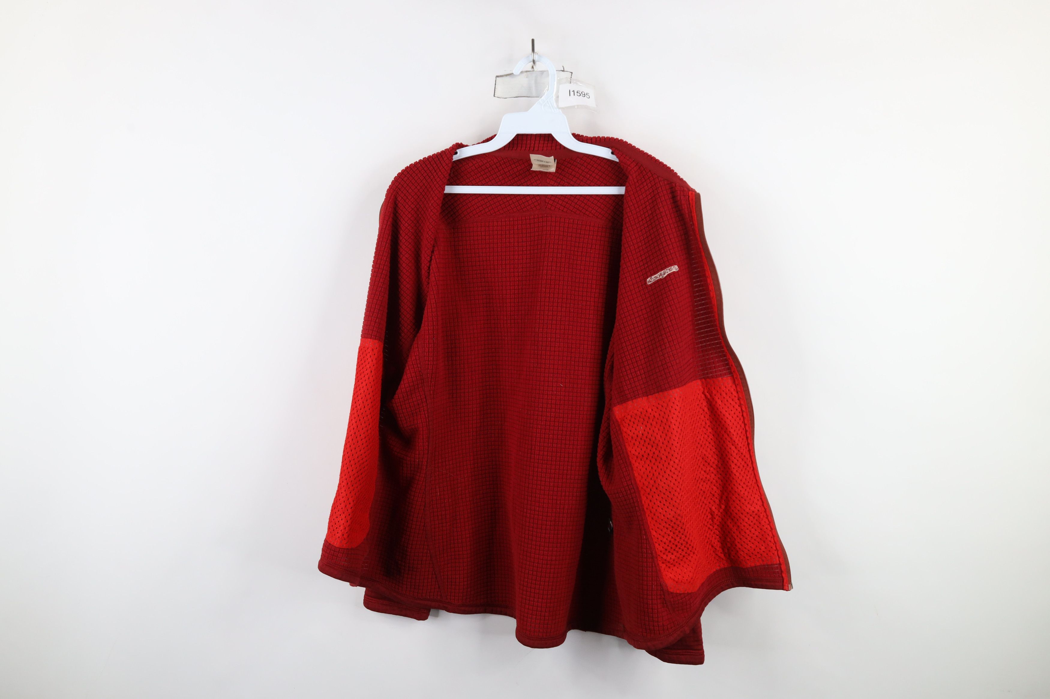 Patagonia × Vintage Vintage Y2K Patagonia R1 Polartec Fleece Full Zip Jacket Red Size XL / US 12-14 / IT 48-50 - 11 Thumbnail