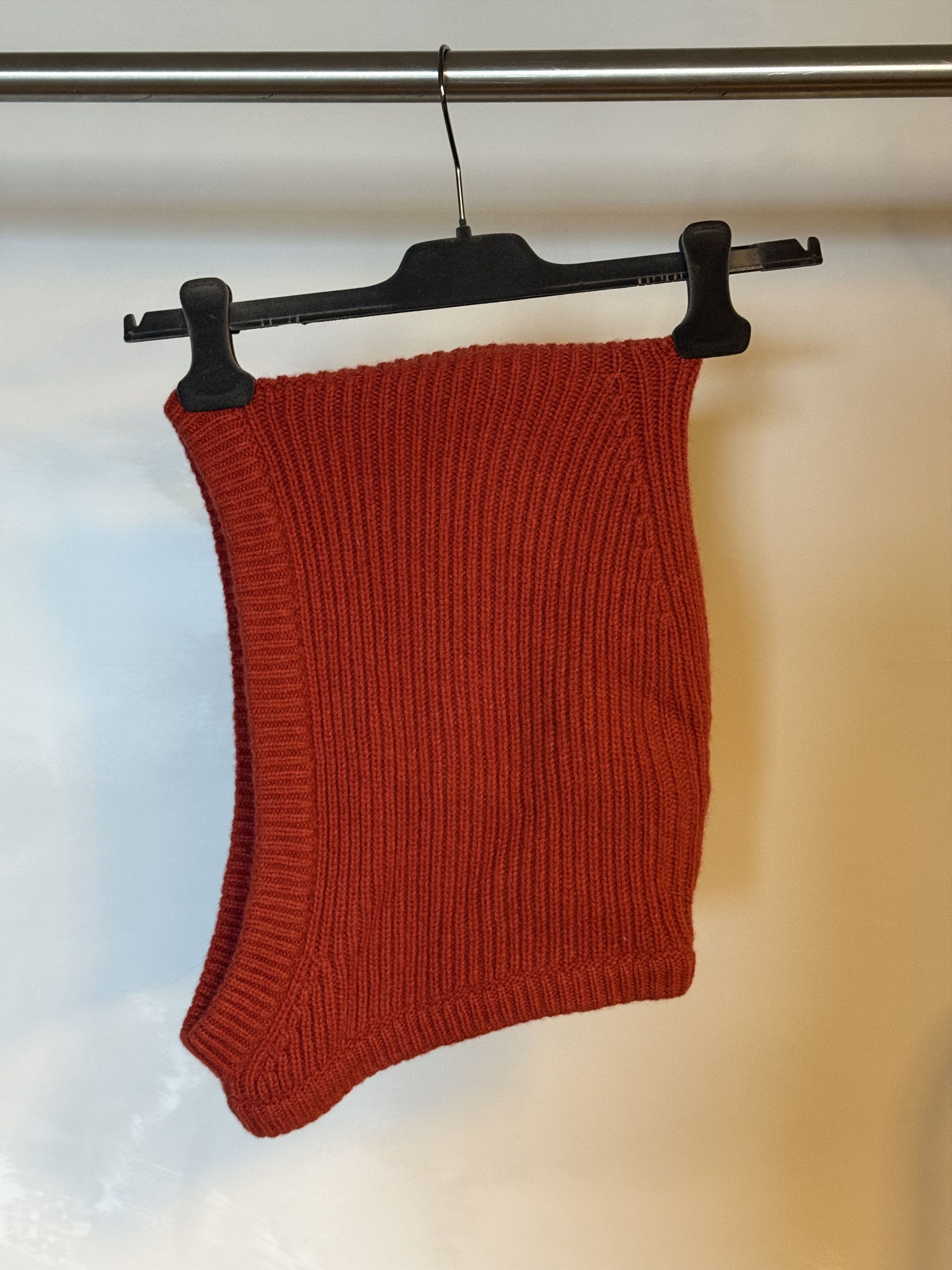Rick Owens Rick Owens Carnelian Red Cashmere Hood, Repaired Size ONE SIZE - 2 Thumbnail