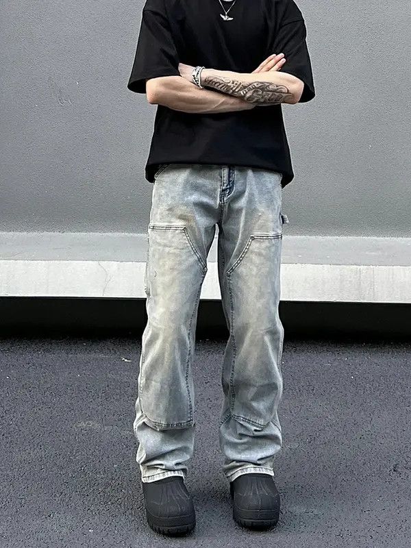 Vintage VIBE carpenter fade distressed jeans Size US 30 / EU 46 - 4 Thumbnail