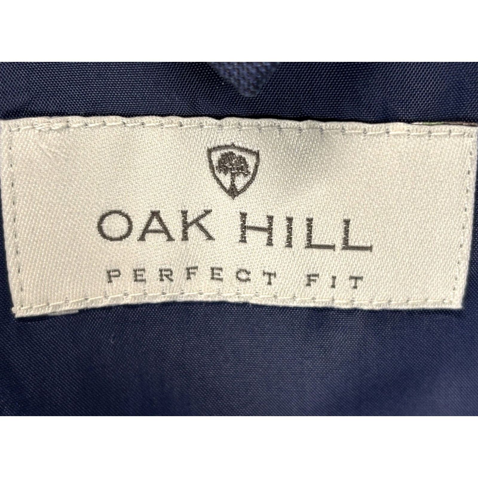Vintage Oak Hill Blazer Sport Coat Mens 54L Big & Tall Blue Plaid 2 Button Career Check Shirt Size 54R - 7 Thumbnail
