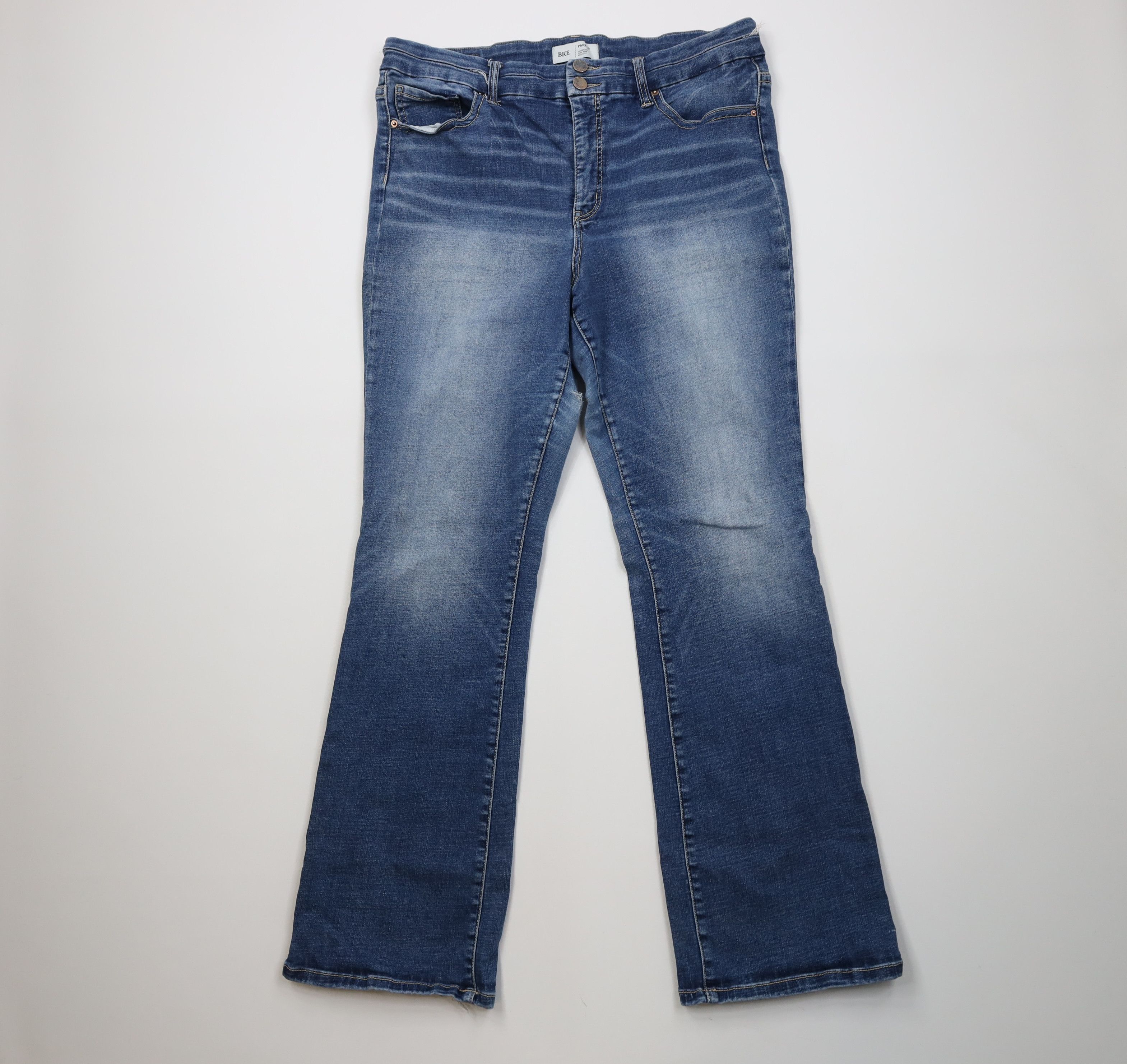 Vintage Buckle BKE Parker Stretch High Rise Bootcut Jeans Blue Size 36" / US 14 / IT 50 - 1 Thumbnail