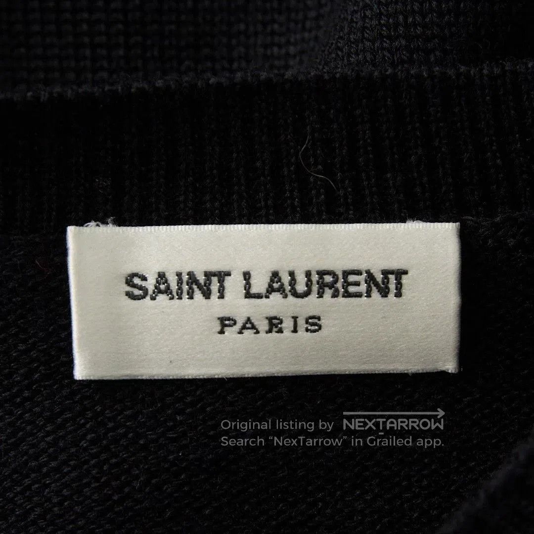 Saint Laurent Paris Saint Laurent Men's Logo Knit Sweater. Size US S / EU 44-46 / 1 - 3 Thumbnail