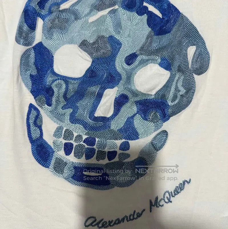 Alexander McQueen Alexander McQueen White Skull Logo T-shirt . Size US S / EU 44-46 / 1 - 3 Thumbnail