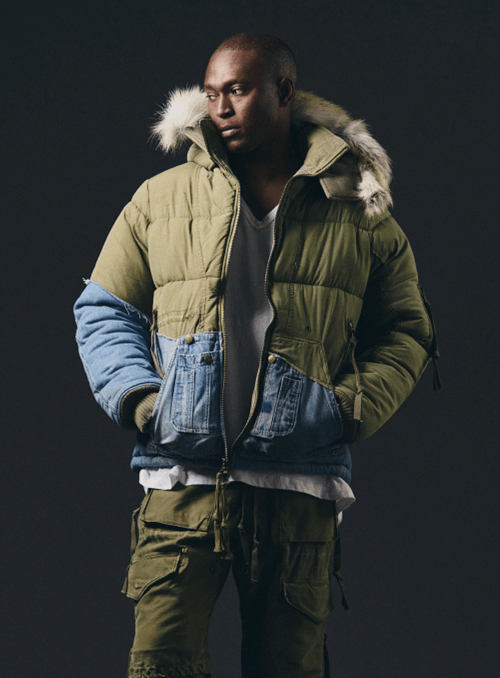Greg Lauren ARMY LINER RETRO PUFFY ARMY ($2,875) Size US M / EU 48-50 / 2 - 1 Thumbnail