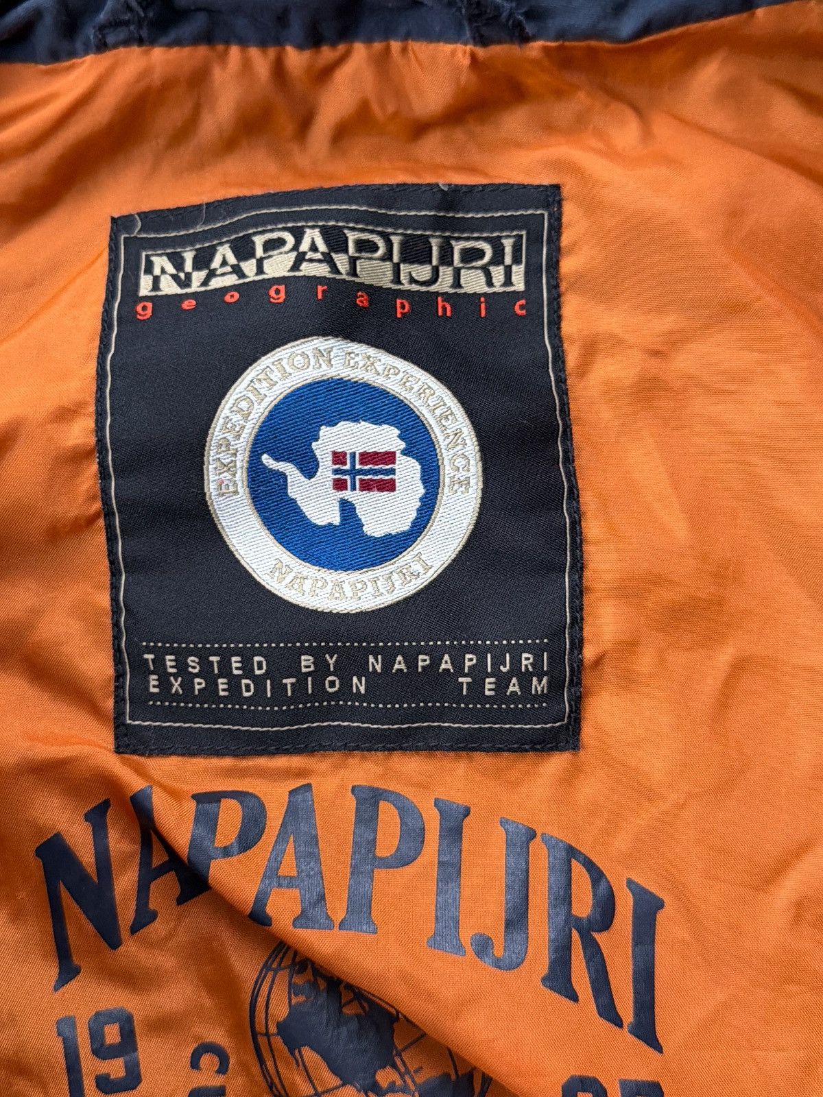 Napapijri Vintage Napapijri Jacket Logo Geographic Navy Winter Size US M / EU 48-50 / 2 - 6 Thumbnail