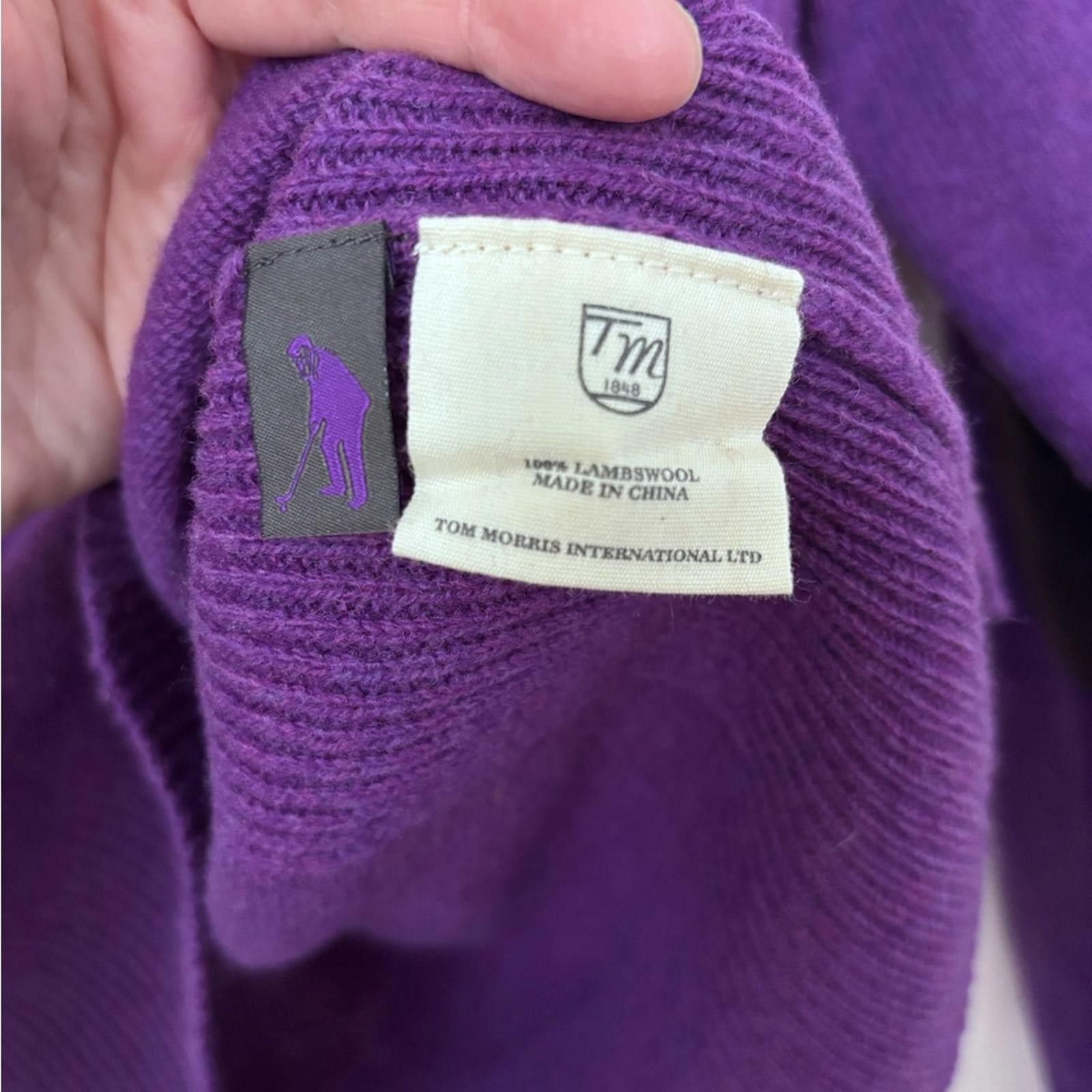 Other Tom Morris Purple Lambswool Sweater size XL Size US XL / EU 56 / 4 - 5 Thumbnail