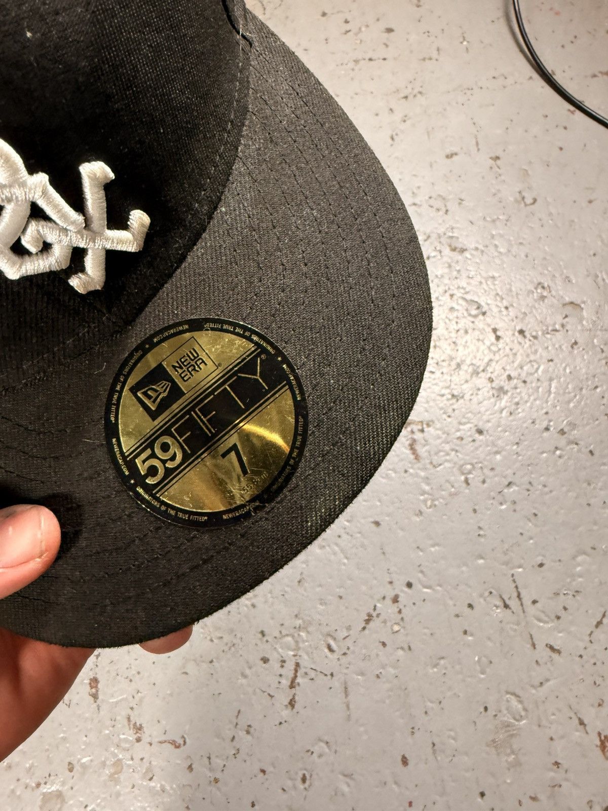 New Era White Sox Classic Black Fitted Size ONE SIZE - 2 Thumbnail