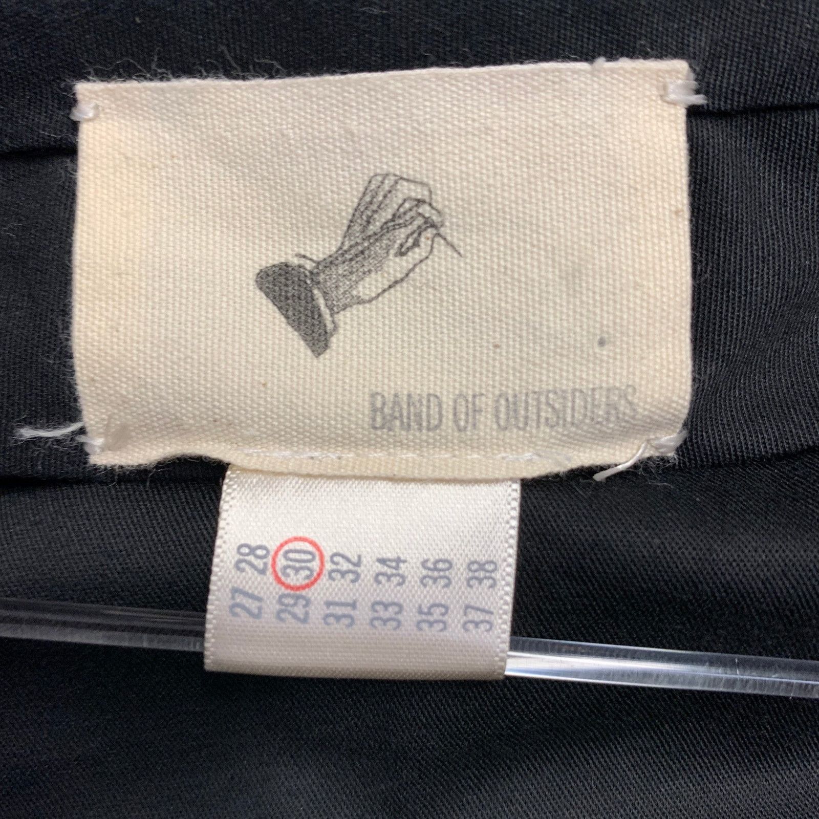 Band Of Outsiders BAND OF OUTSIDERS Regular Navy Black Stripe Wool Tuxedo Size 38R - 10 Thumbnail