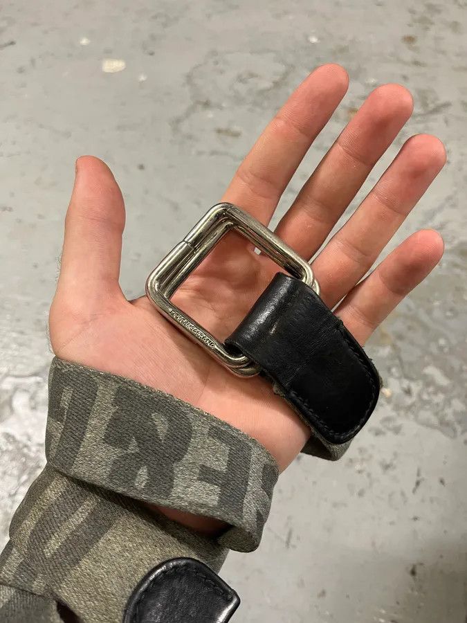 Designer × Dolce & Gabbana × Vintage 2000s Dolce & Gabbana Army Green Canva Belt Size ONE SIZE - 5 Thumbnail