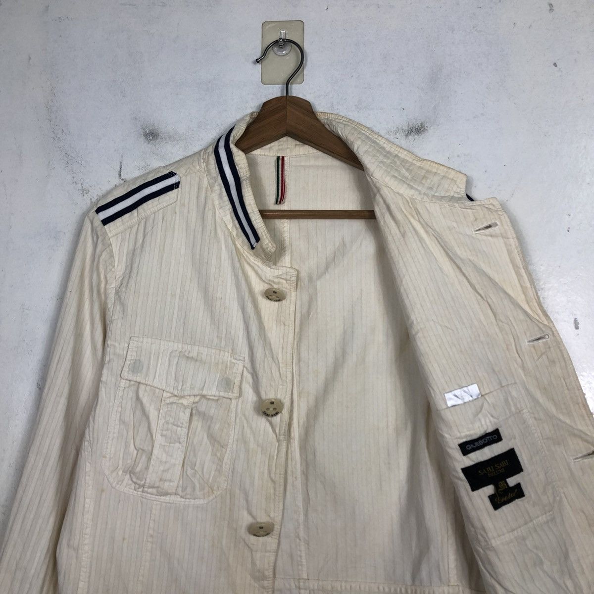 Issey Miyake 💥VINTAGE HICKORY CHORE JACKET STRIPED SABI SABI Size US S / EU 44-46 / 1 - 14 Thumbnail