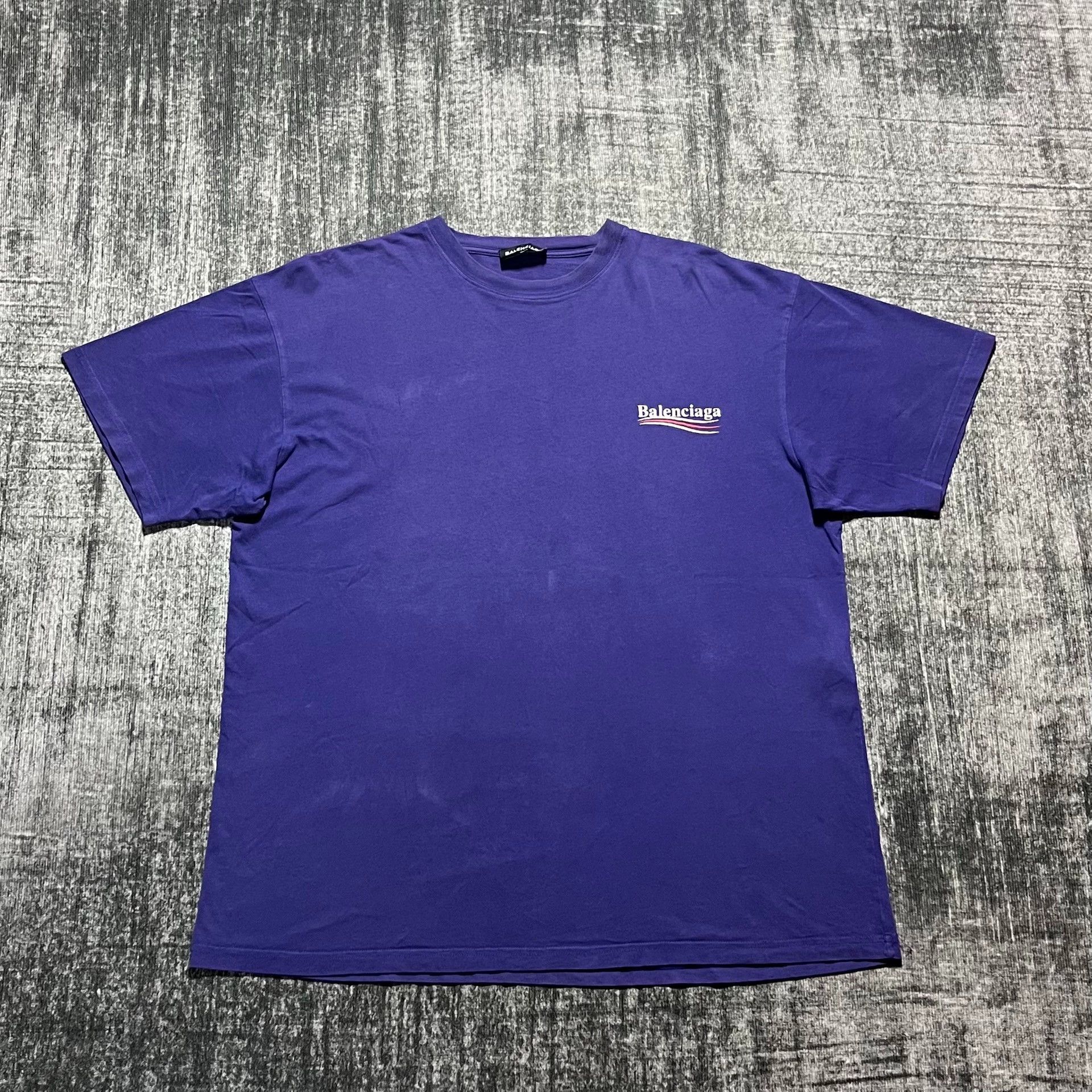 Balenciaga Balenciaga purple printed cola short sleeved T-shirt Size US M / EU 48-50 / 2 - 1 Thumbnail