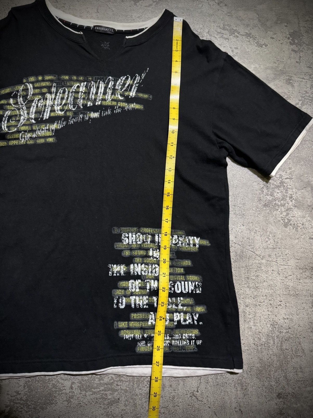 Hysteric Glamour Y2k Free beat double layer poem ifsixwasnine tshirt Size US L / EU 52-54 / 3 - 8 Thumbnail