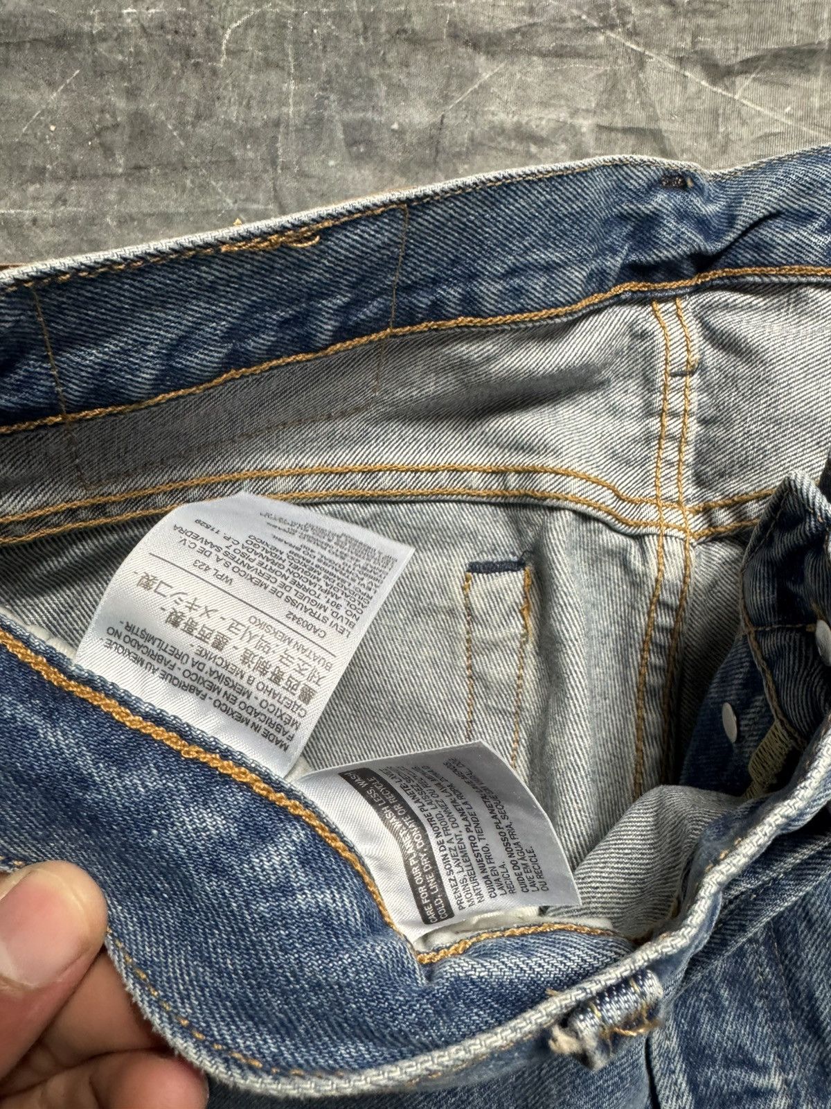 DENIM TEARS × Levi's Denim Tears Plain Jane Washed Indigo Jeans Size US 36 / EU 52 - 8 Thumbnail
