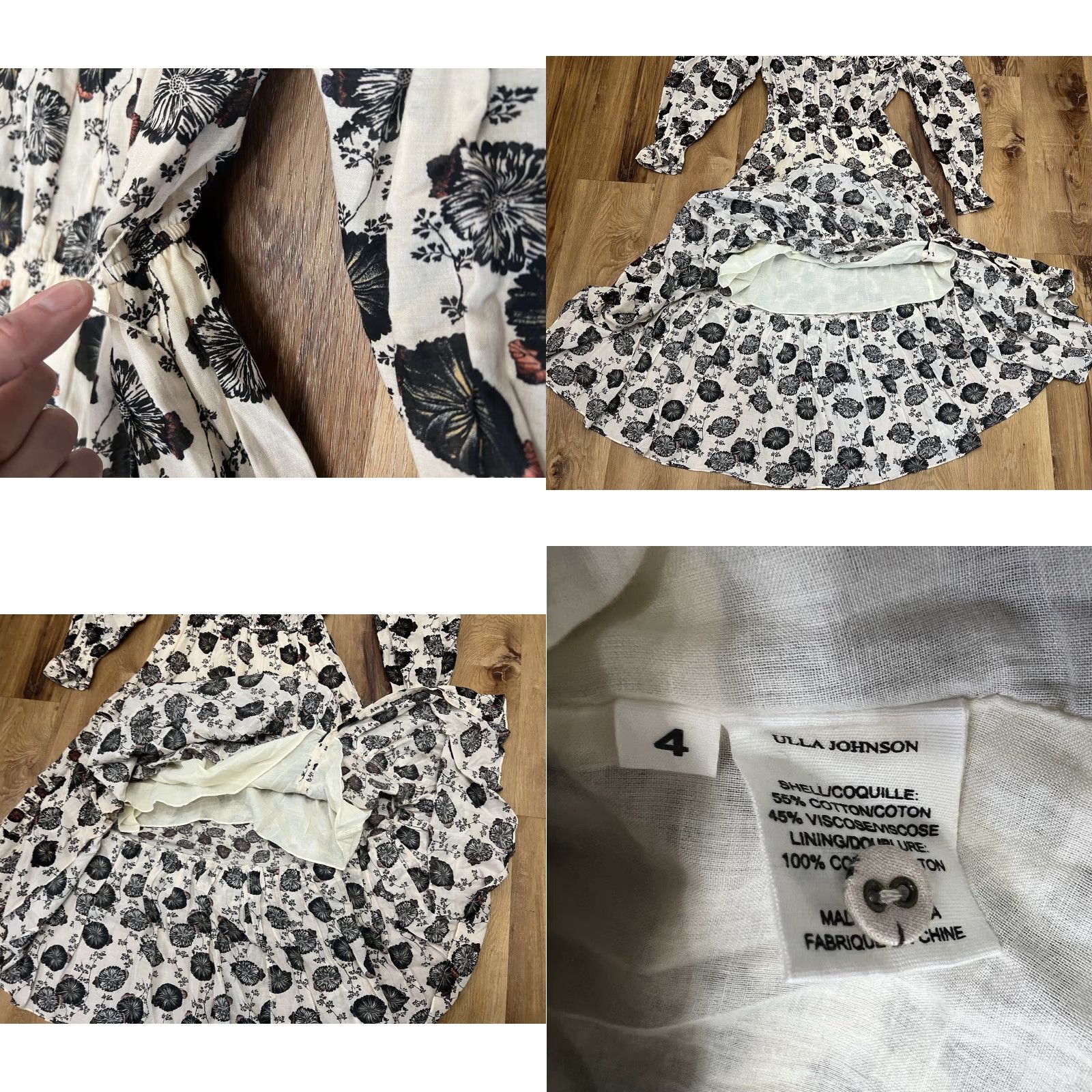Ulla Johnson Ulla Johnson Winnifred Midi Dress 4 EUC Womens Dress Multicolor Midi 50.25” Womens Size S / US 4 / IT 40 - 9 Thumbnail