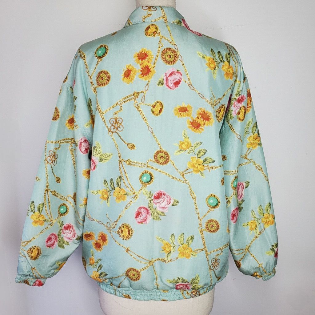 Other Avon Style Size M Windbreaker Jacket 100% Silk Classic Chain Size M / US 6-8 / IT 42-44 - 5 Thumbnail