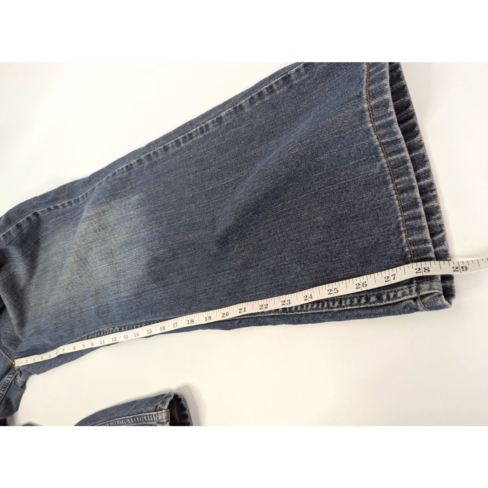 Anchor Blue VINTAGE Anchor Blue Jeans Men 34 36X30 Boot Jean Mid Rise 29 Inseam Denim Blue Size US 34 / EU 50 - 6 Thumbnail