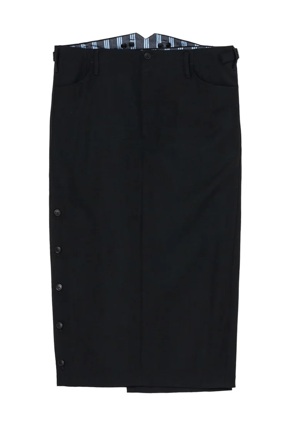 Yohji Yamamoto Yohji Yamamoto Pour Homme W/GABARDINE RIGHT SIDE VENTS SKIRT Size US 32 / EU 48 - 4 Thumbnail