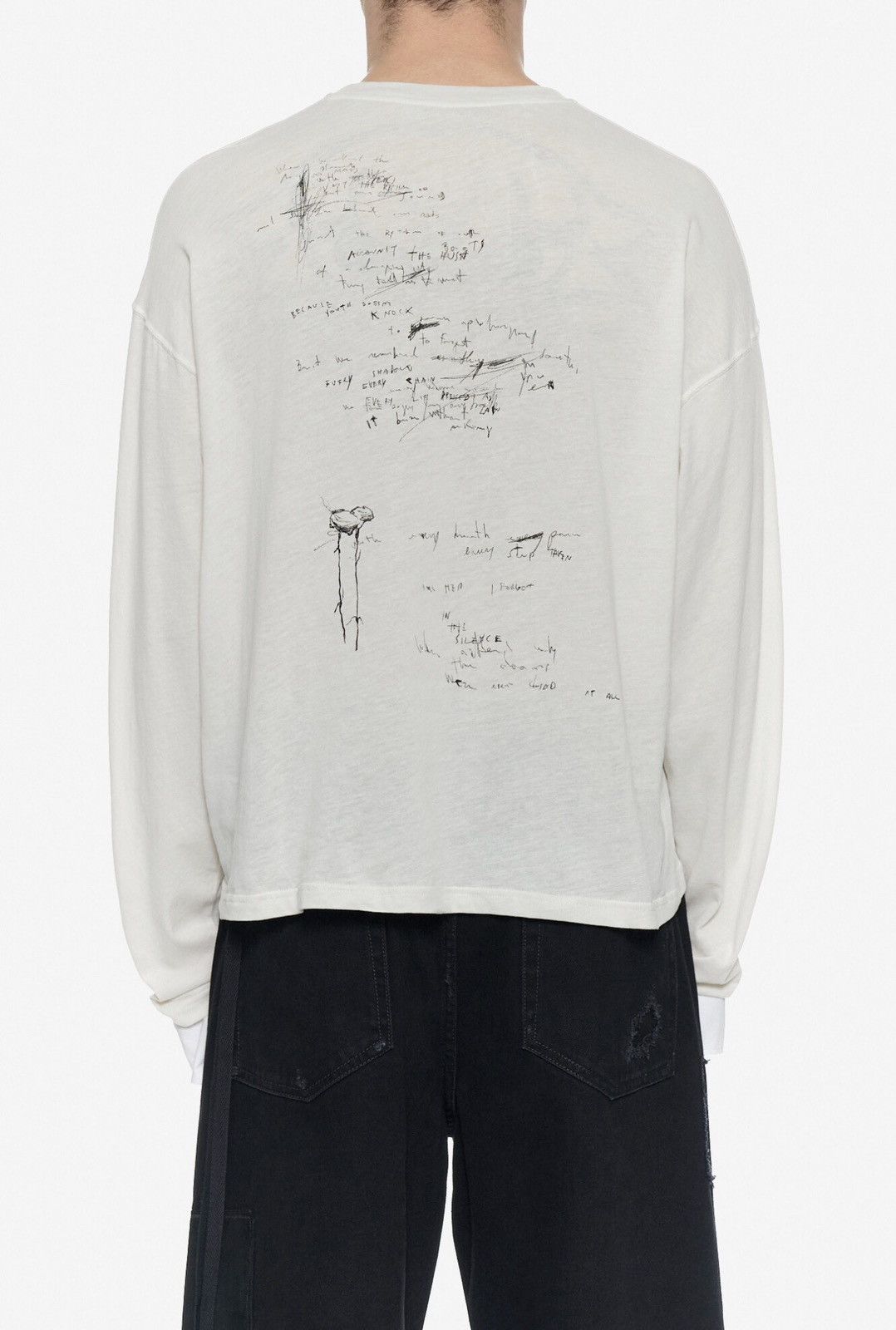 Ann Demeulemeester Ann Demeulemeester Emilius Sketch Print Top Size US M / EU 48-50 / 2 - 1 Thumbnail