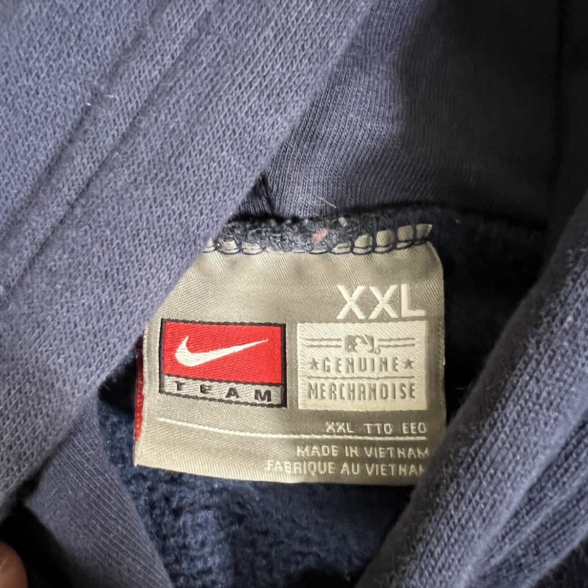 Nike VINTAGE Y2K Nike Boston Red Sox Center Swoosh Hoodie Blue Size US XXL / EU 58 / 5 - 5 Thumbnail