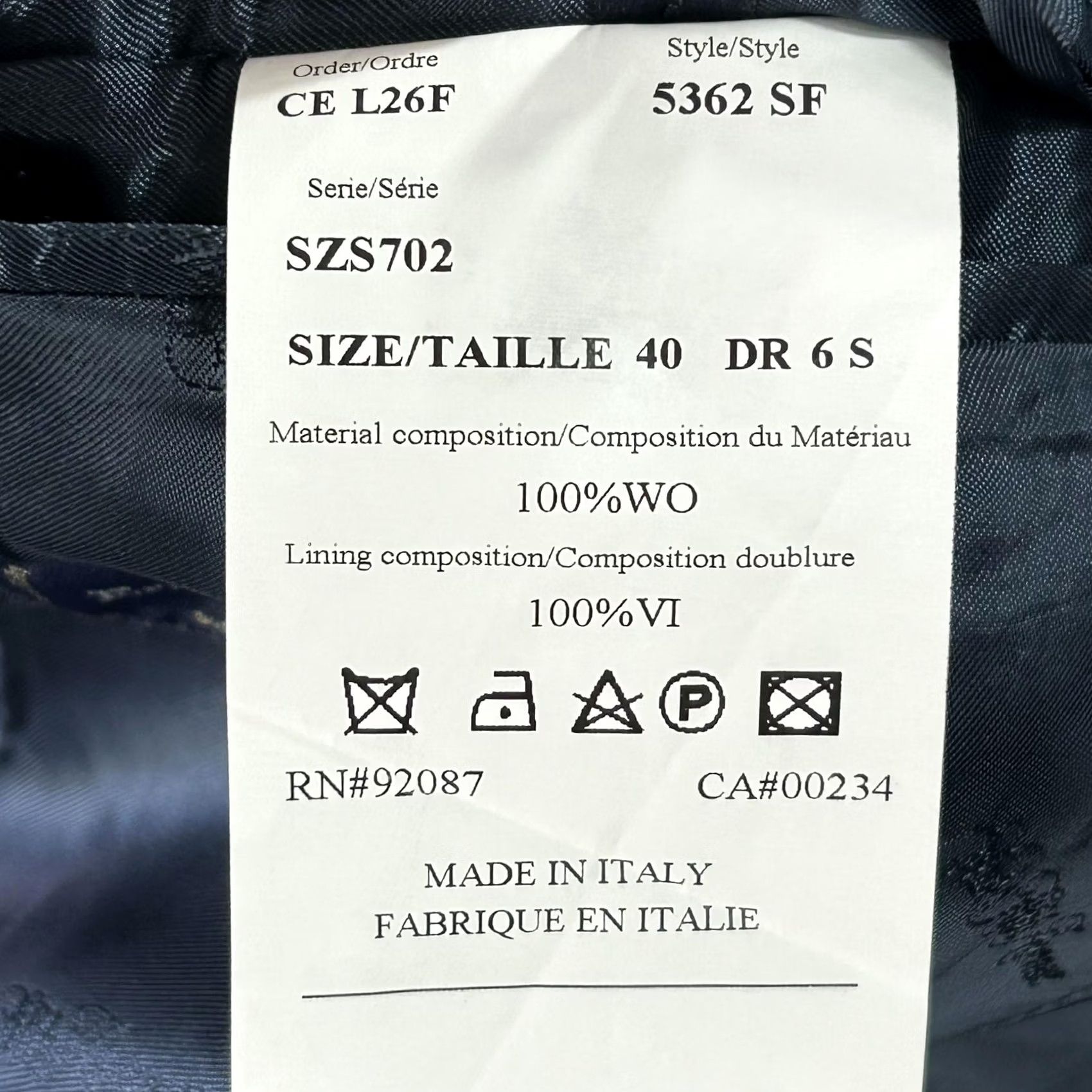 Ermenegildo Zegna Ermenegildo Zegna Suit Jacket Mens 40 Short Blue Wool Traveler Slim Fit Italy Size US 40 / EU 56 - 7 Thumbnail