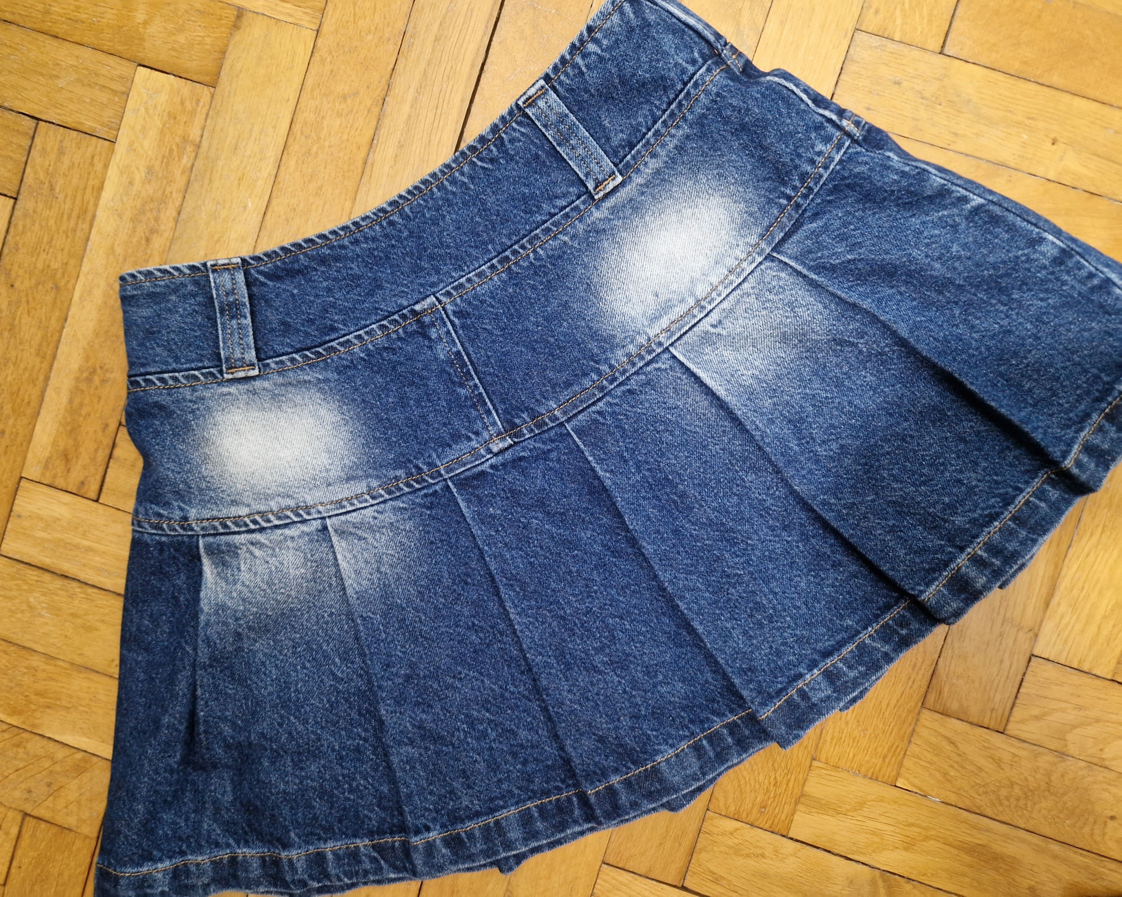Japanese Brand × Vintage vintage denim tennis skirt court y2k japanese style Size 26" / US 2 / IT 38 - 2 Thumbnail