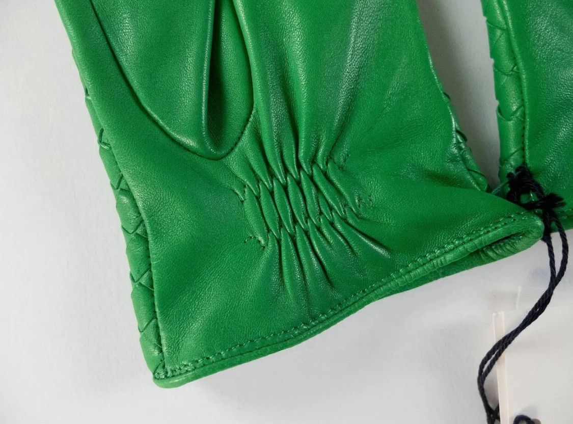 Bottega Veneta BOTTEGA VENETA green intrecciato leather gloves Size 8 Size ONE SIZE - 5 Thumbnail