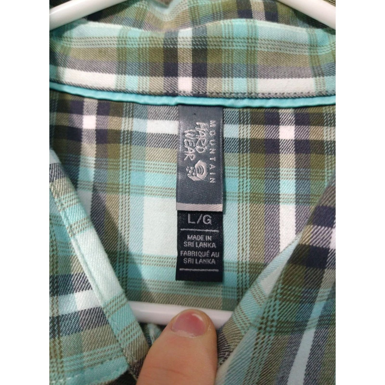 Mountain Hardwear Mountain Hardwear Shirt Womens Large Blue Plaid Flannel Long Sleeve Button Up Size L / US 10 / IT 46 - 7 Thumbnail