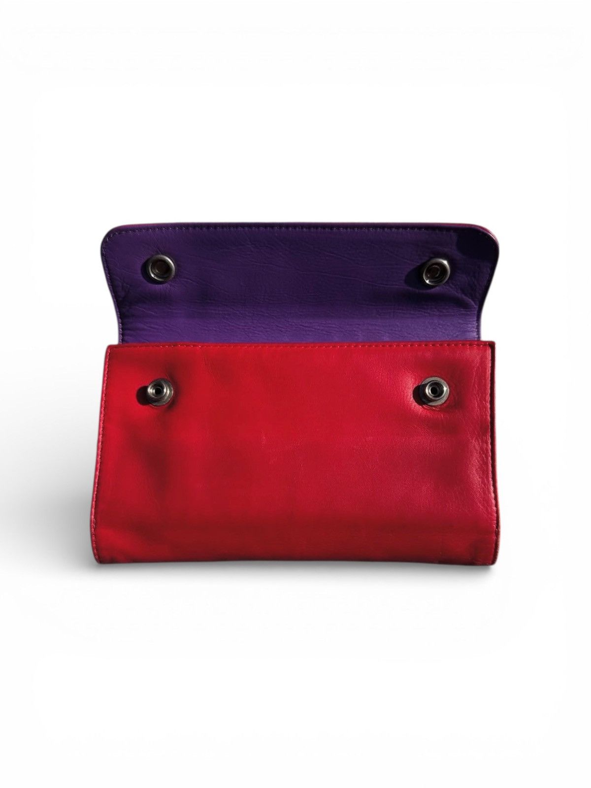 Chrome Hearts Chrome Hearts Long Trifold Wave Wallet Red n Purple Size ONE SIZE - 2 Thumbnail