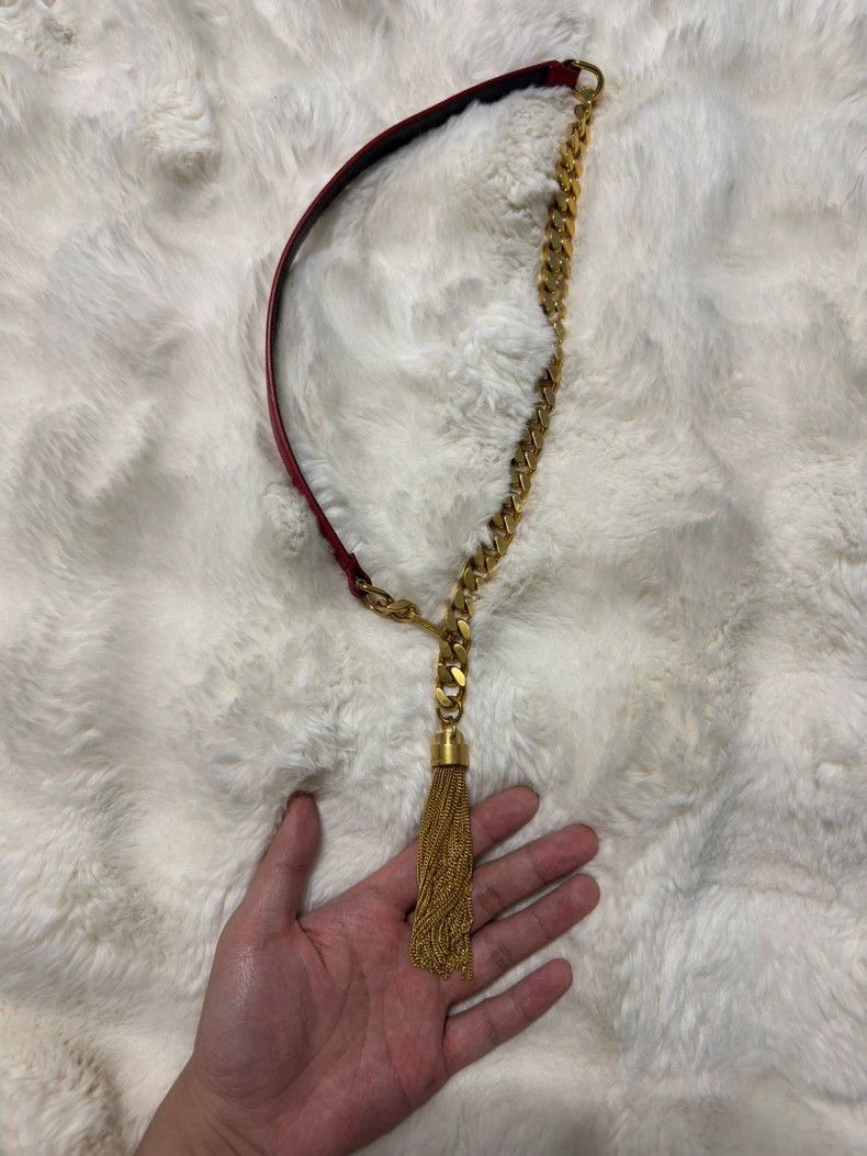 Saint Laurent Paris Saint Laurent Paris Fringed metal chain belt 2505-Nextarrow Size ONE SIZE - 2 Thumbnail