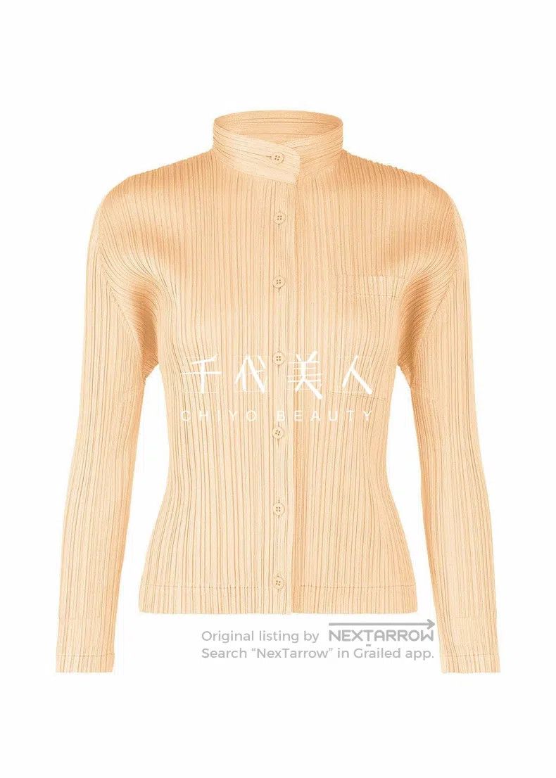 Issey Miyake Pleated Long Sleeve Shirt