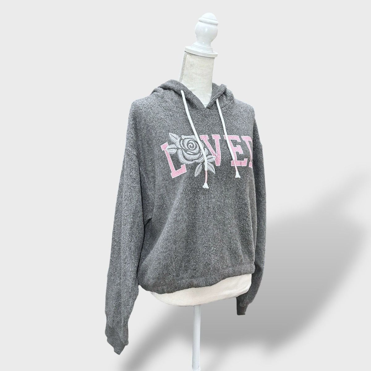 Other PJ Salvage Women’s Gray Pink Embroidered Print Hoodie Sz M Size M / US 6-8 / IT 42-44 - 6 Thumbnail