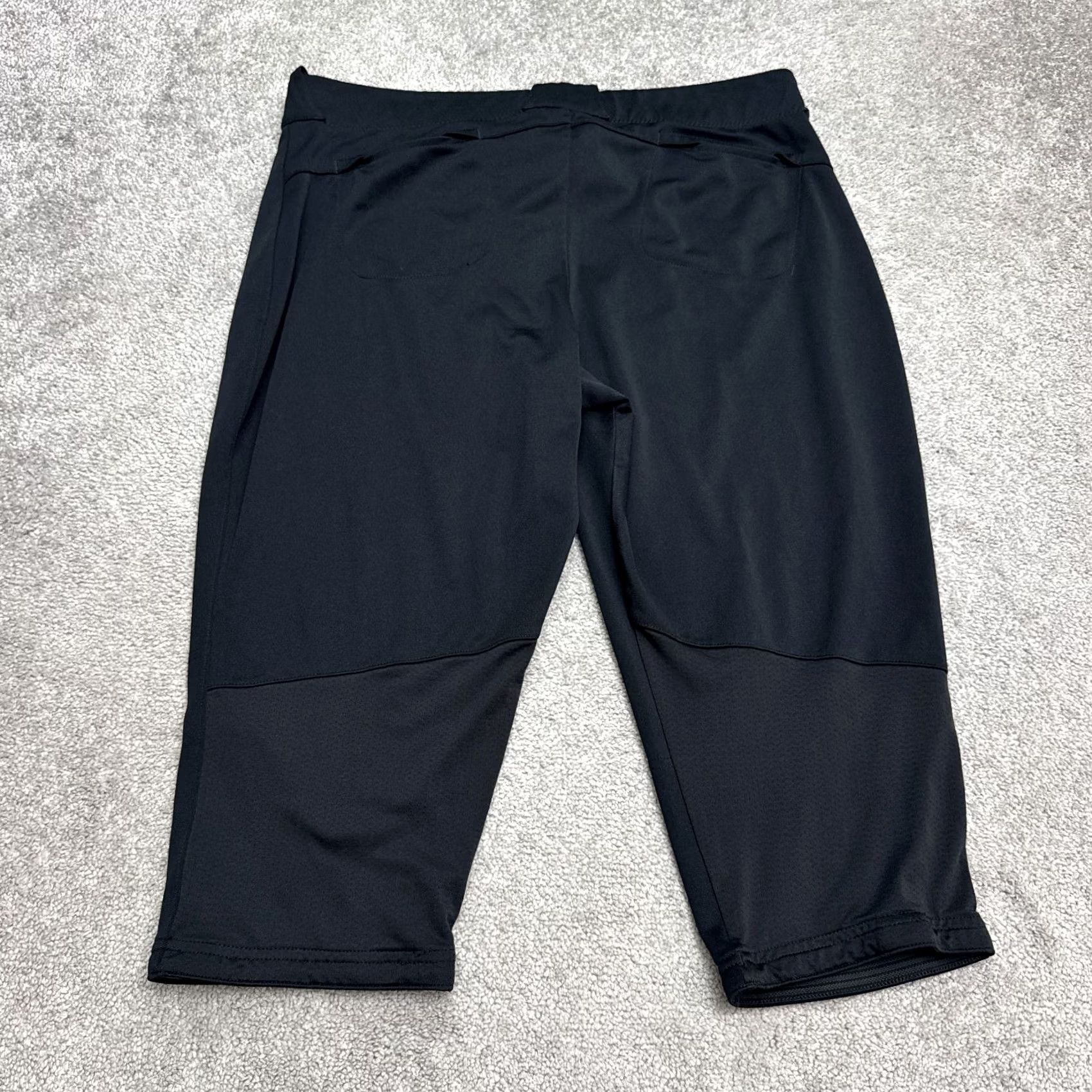 Nike Nike Vapor Select Fastpitch Pants Women XL Black Softball Capri Cropped Knickers Size 40" / US 18 - 2 Thumbnail