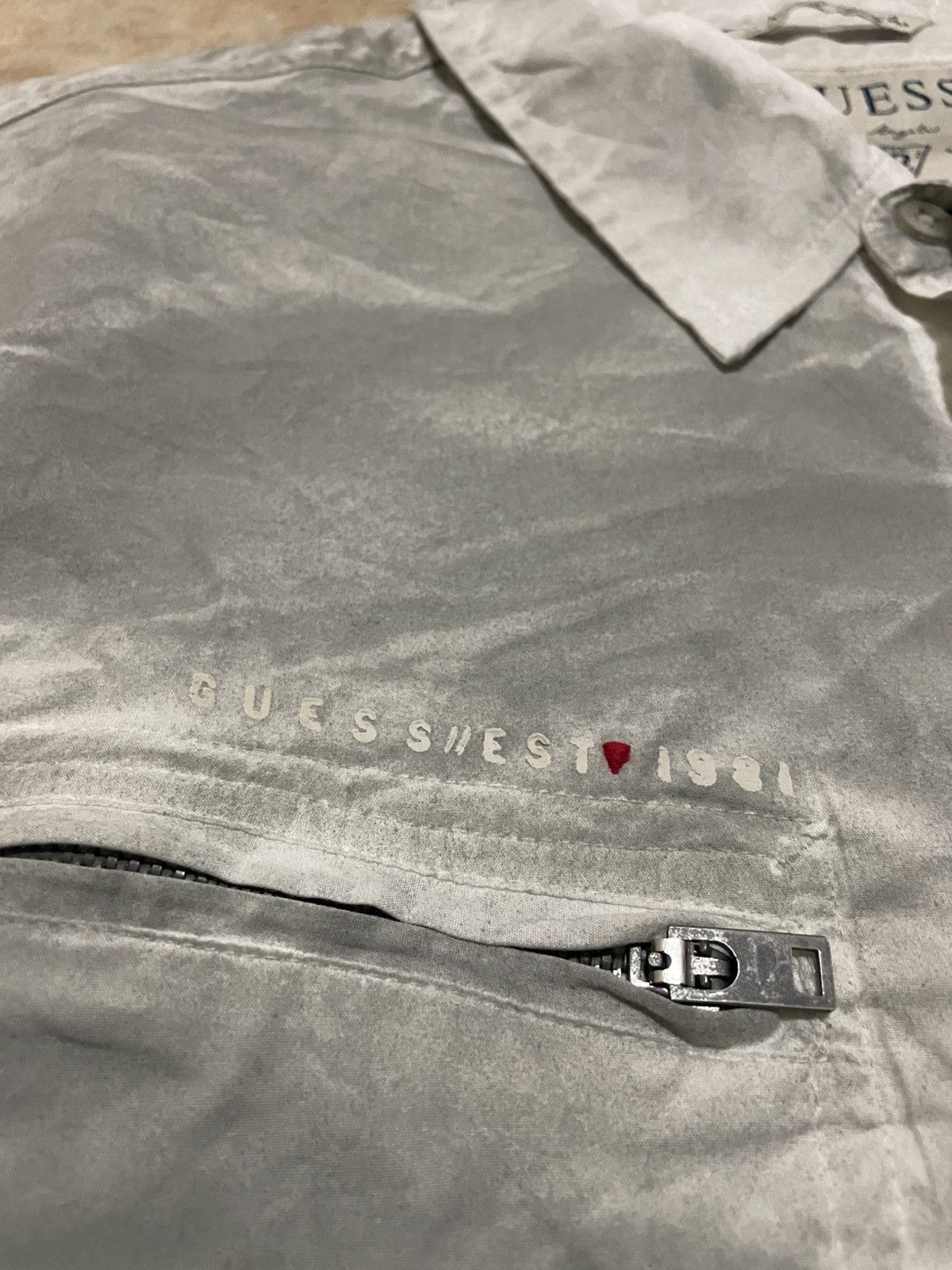 Guess Man Gray Limited Edition Guess Button Up Tshirt Stone Wash Size US M / EU 48-50 / 2 - 6 Thumbnail