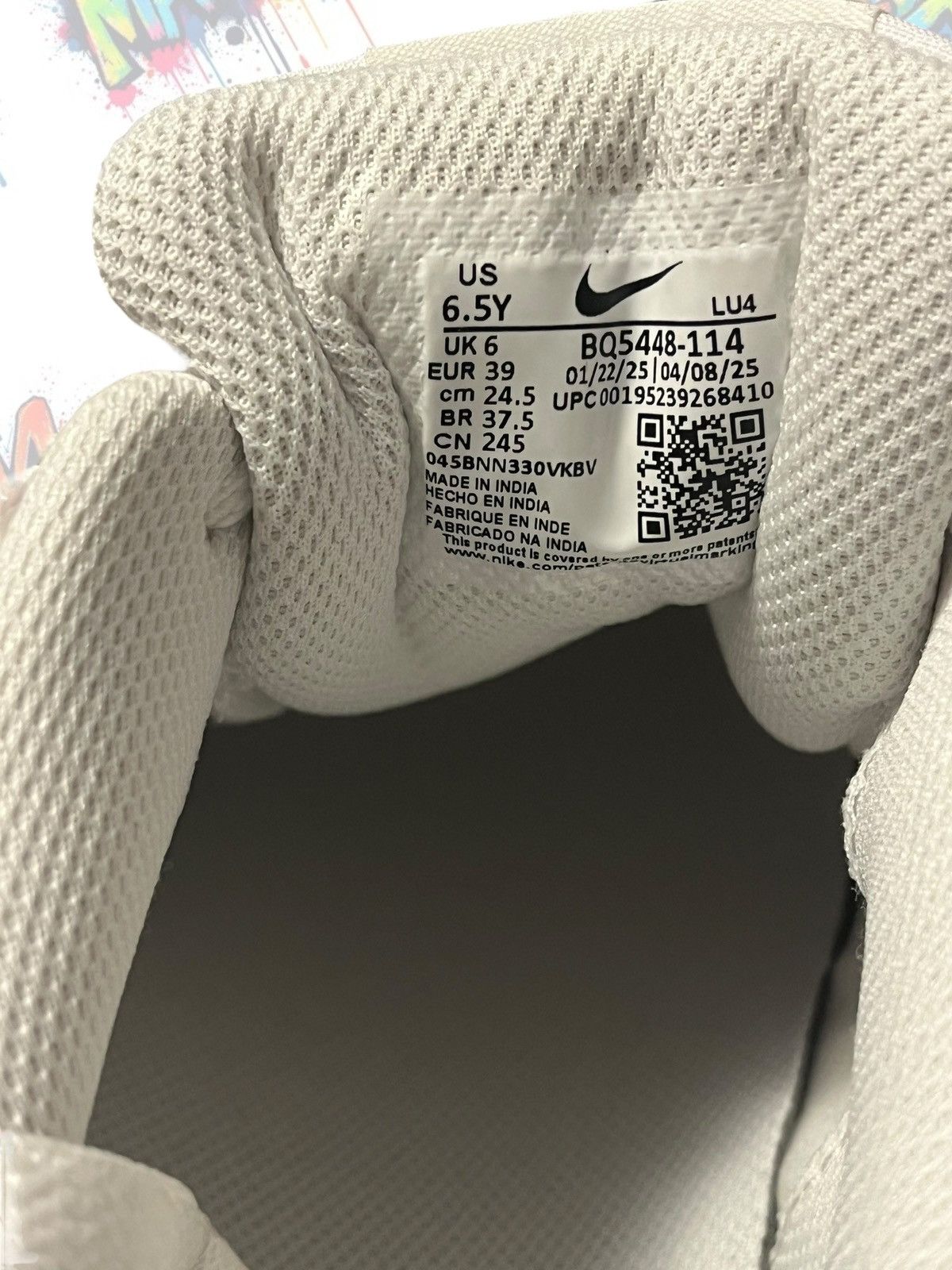 Nike New NIKE COURT BOROUGH LOW 2 (GS) Size US 8 / IT 38 - 3 Thumbnail