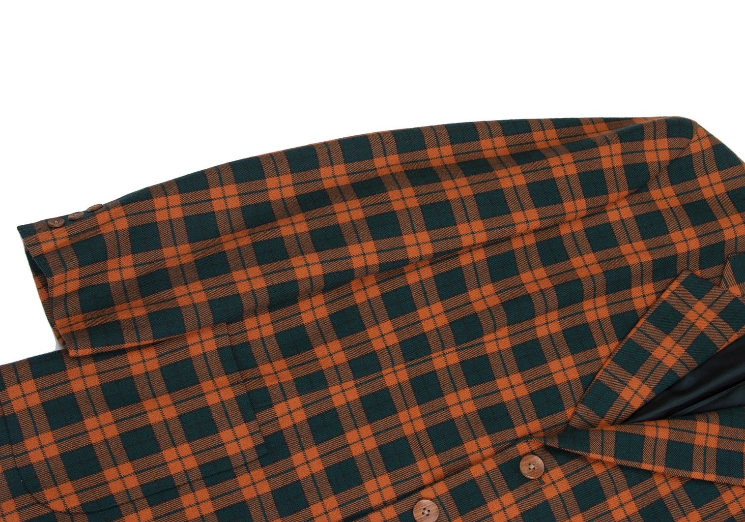 Yohji Yamamoto Yohji Yamamoto Wood Button Check Jacket Size US M / EU 48-50 / 2 - 4 Thumbnail