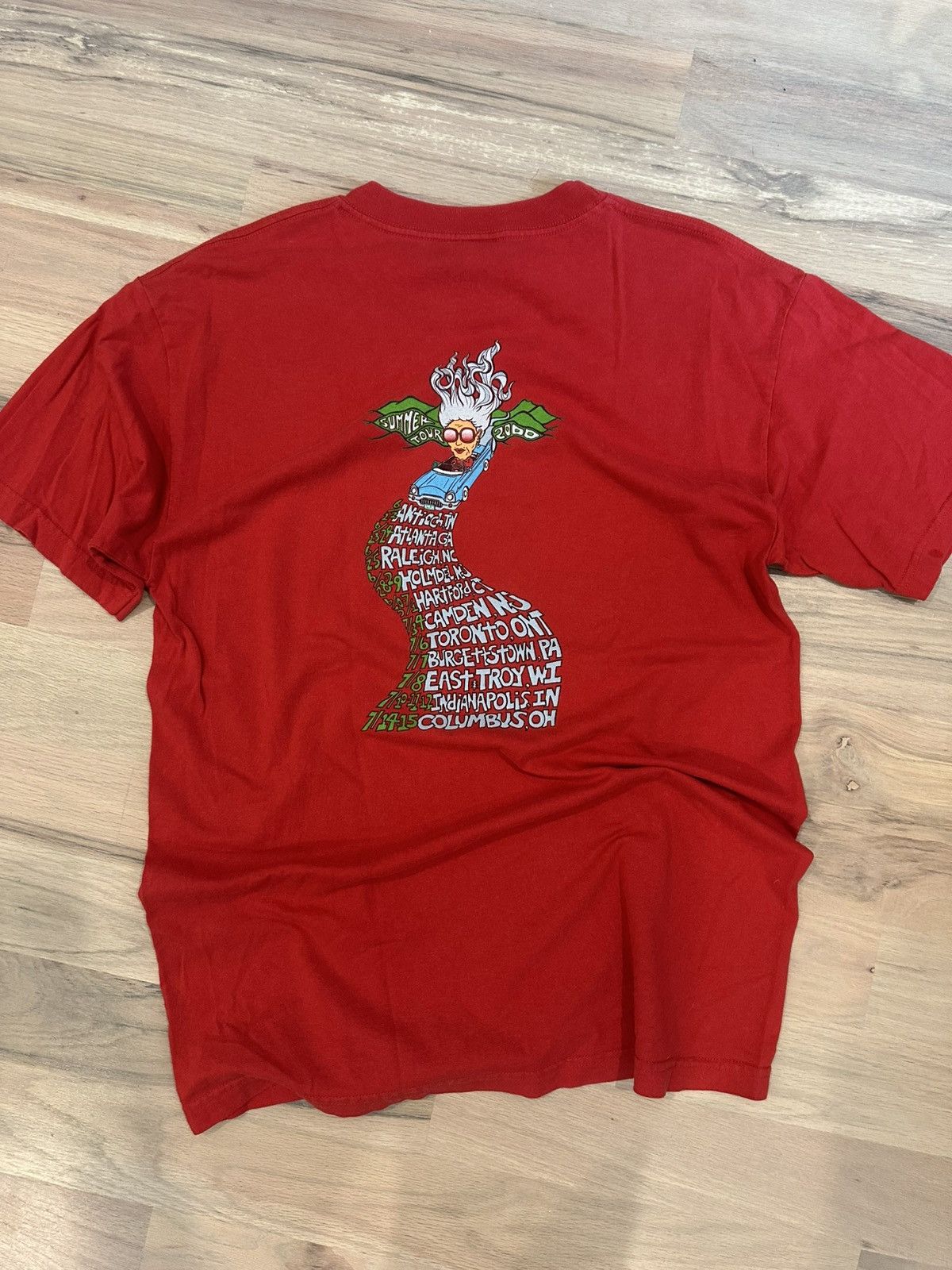 Band Tees Vintage Y2K Phish Summer 2000 Tour Shirt Giant Tag Large Size US L / EU 52-54 / 3 - 6 Thumbnail