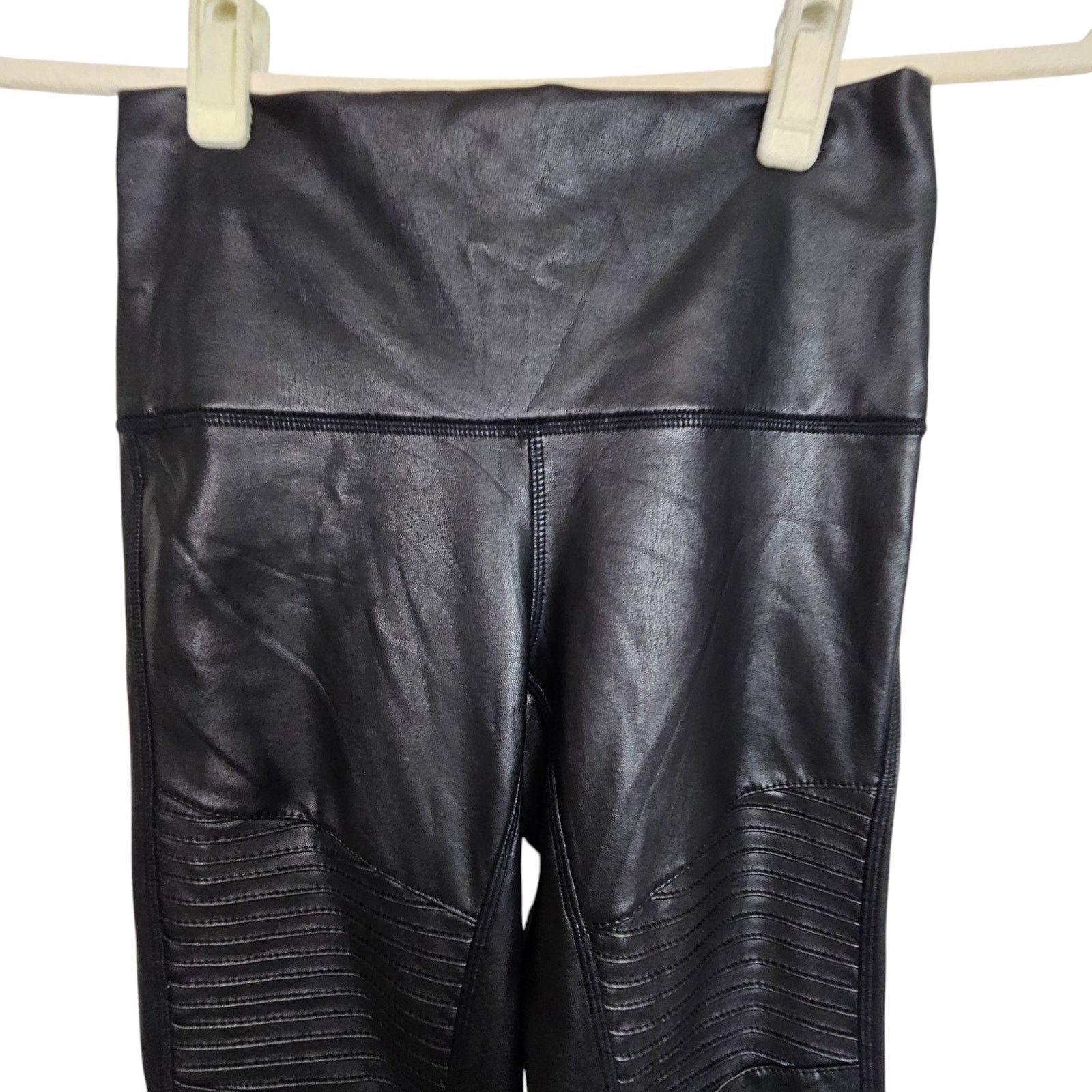 7 For All Mankind 7 For All Mankind Womens Faux Leather Moto Leggings Sz XS Size 25" / US 0 / IT 36 - 2 Thumbnail