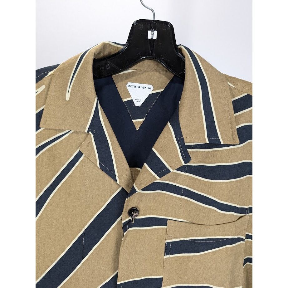 Bottega Veneta o1rshd1 Cotton Animal Print Shirt in Multicolor Size US M / EU 48-50 / 2 - 3 Thumbnail