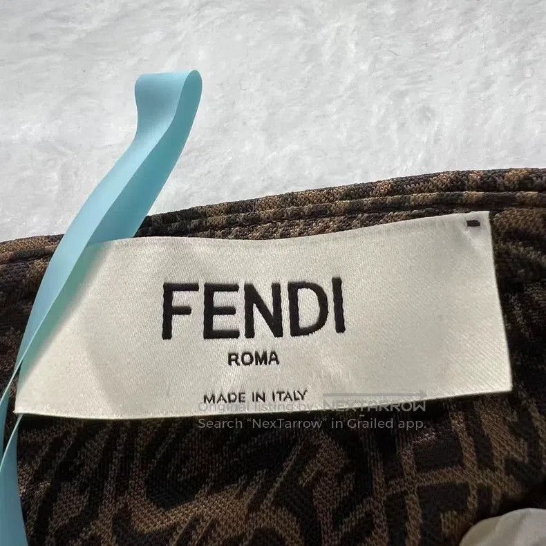 Fendi Fendi Brown full-printed bandeau dress Size XS / US 0-2 / IT 36-38 - 7 Thumbnail