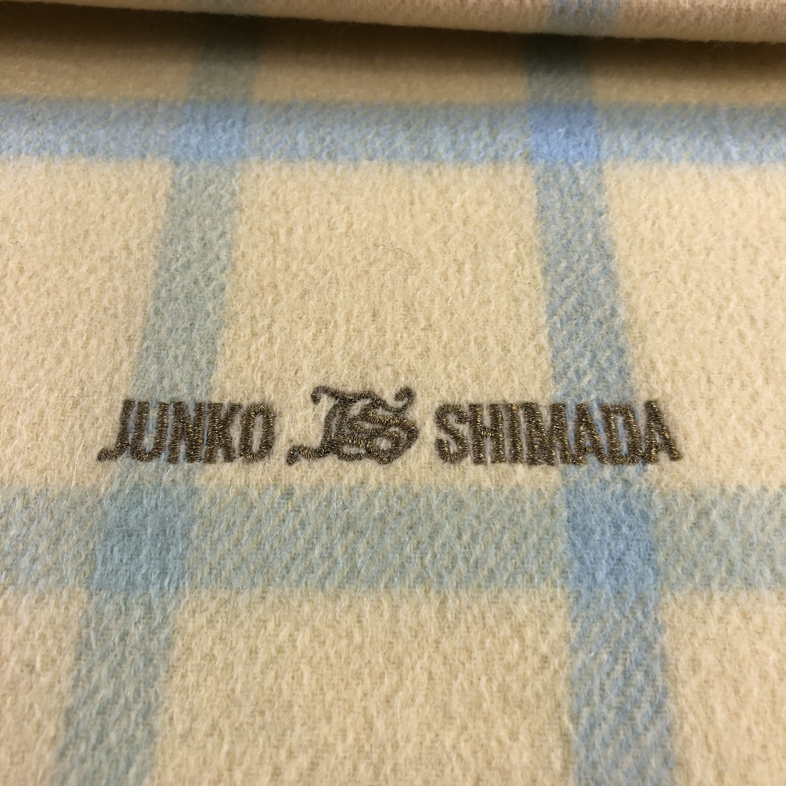 Junko Shimada Junko Shimada Tartan Wool Scarf Muffler V822 Size ONE SIZE - 4 Thumbnail