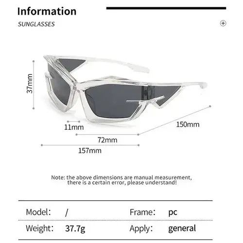 Electric Visual Cyber Silver Lens Sunglasses Size ONE SIZE - 3 Thumbnail