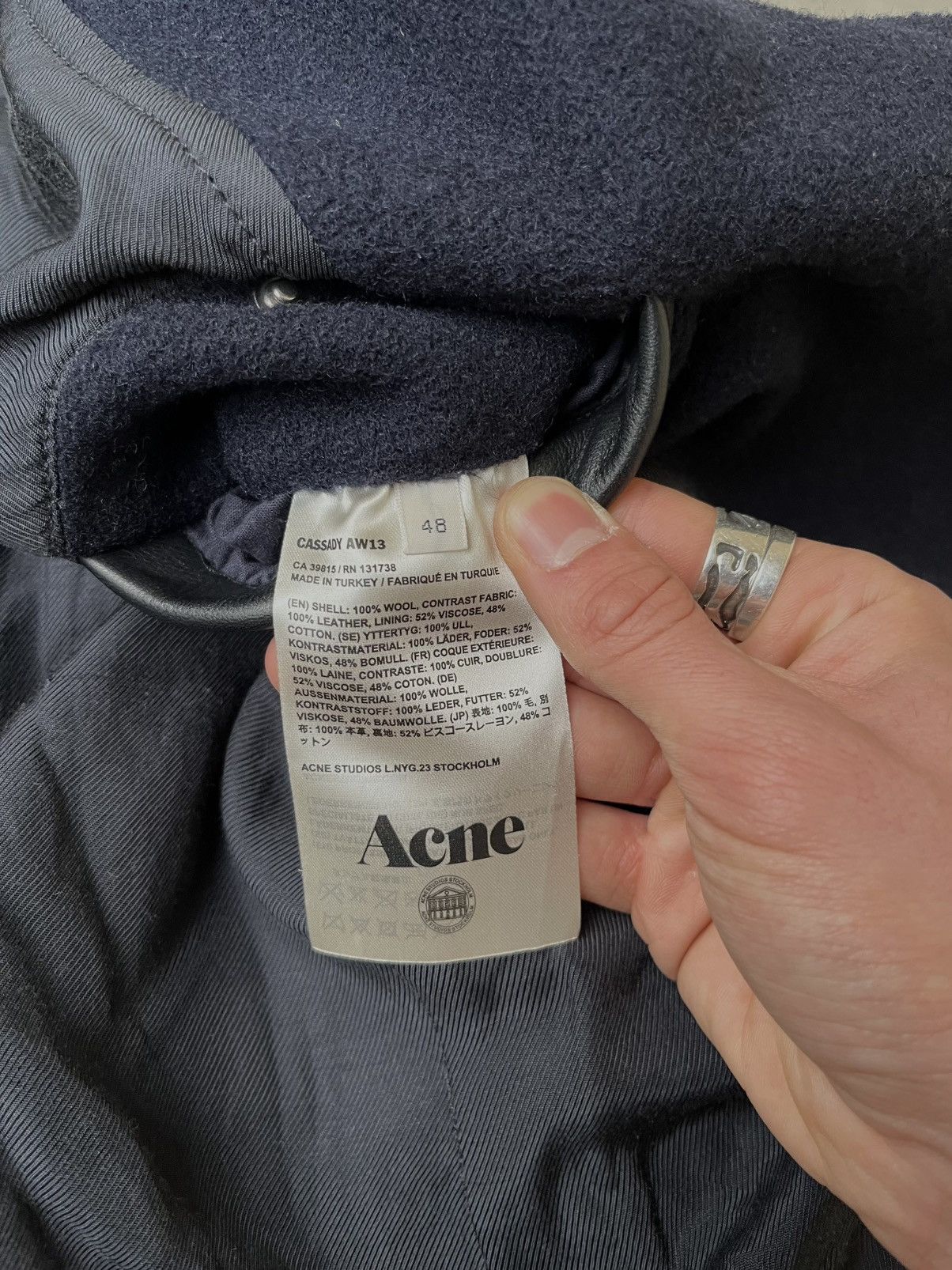Acne Studios Acne Studios FW13 „Cassady” biker jacket Size US S / EU 44-46 / 1 - 8 Thumbnail