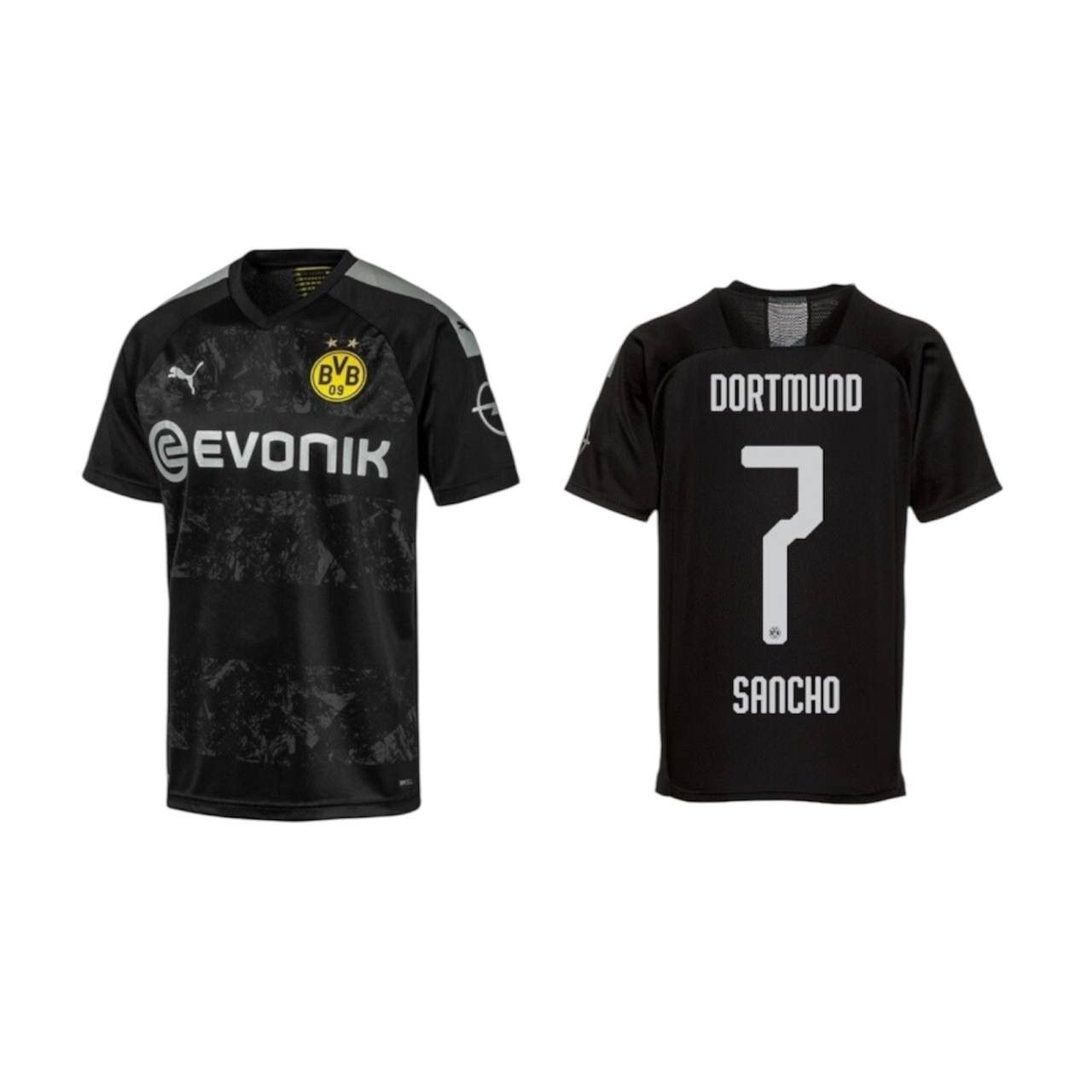 Puma 2019/20 BORUSSIA DORTMUND #7 SANCHO AWAY SOCCER JERSEY SHIRT Size US L / EU 52-54 / 3 - 3 Thumbnail