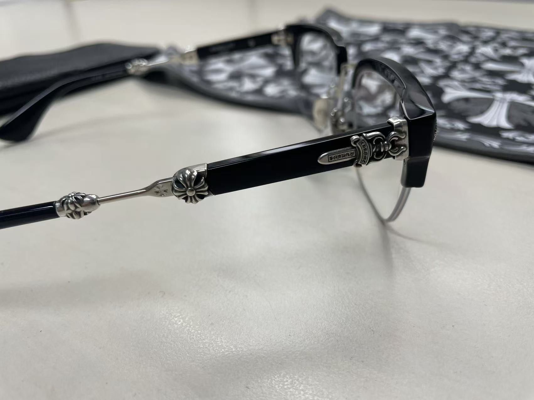 Chrome Hearts Chrome Hearts Evagilist Glasses Frame Size ONE SIZE - 9 Thumbnail