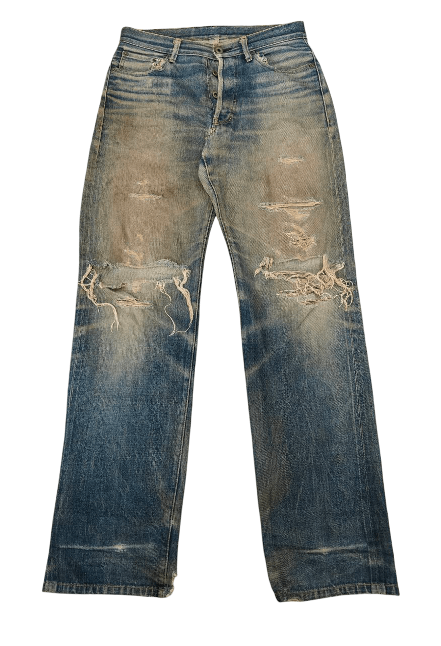 Beauty Beast Japanese Rupert Mudwash Distressed Selvedge Size US 31 - 1 Thumbnail